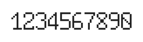 6×10数字点阵字体 ddN610AB0818