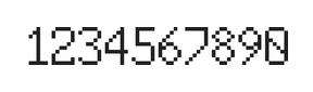 6×10数字点阵字体 ddN610AB0847