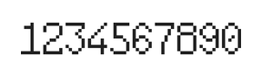 6×10数字点阵字体 ddN610AB0848