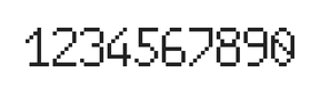 6×10数字点阵字体 ddN610AB0856
