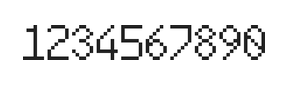 6×10数字点阵字体 ddN610AB0865