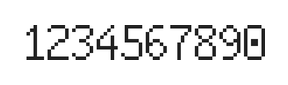 6×10数字点阵字体 ddN610AB0892