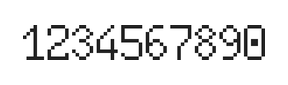 6×10数字点阵字体 ddN610AB0899
