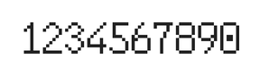 6×10数字点阵字体 ddN610AB0906