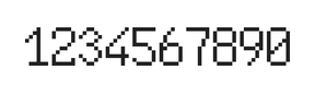 6×10数字点阵字体 ddN610AB0908