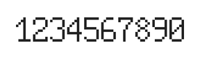 6×10数字点阵字体 ddN610AB0915