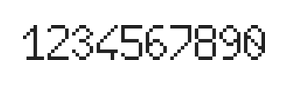 6×10数字点阵字体 ddN610AB0918