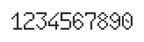 6×10数字点阵字体 ddN610AB0919
