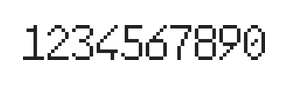 6×10数字点阵字体 ddN610AB0920