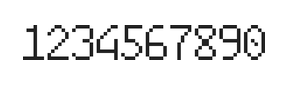 6×10数字点阵字体 ddN610AB0926