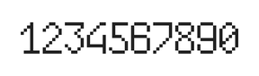 6×10数字点阵字体 ddN610AB0928