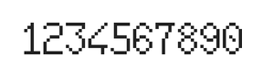 6×10数字点阵字体 ddN610AB0938