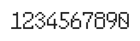 6×10数字点阵字体 ddN610AB0939