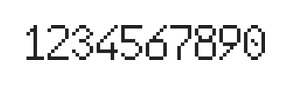6×10数字点阵字体 ddN610AB0940
