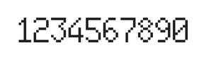 6×10数字点阵字体 ddN610AB0950