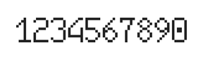 6×10数字点阵字体 ddN610AB0956