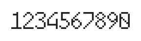6×10数字点阵字体 ddN610AB0961