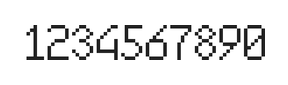 6×10数字点阵字体 ddN610AB0995