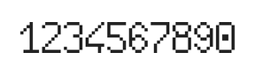 6×10数字点阵字体 ddN610AB1003