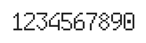 6×10数字点阵字体 ddN610AB1010