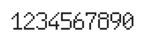 6×10数字点阵字体 ddN610AB1014