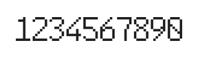 6×10数字点阵字体 ddN610AB1050