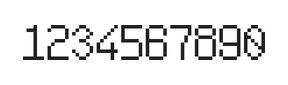 6×10数字点阵字体 ddN610AB1055