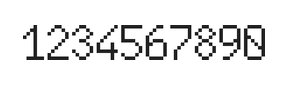 6×10数字点阵字体 ddN610AB1075