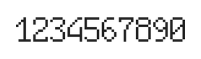 6×10数字点阵字体 ddN610AB1077
