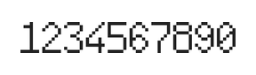 6×10数字点阵字体 ddN610AB1079