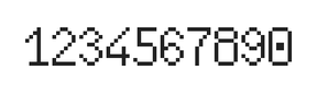 6×10数字点阵字体 ddN610AB1082