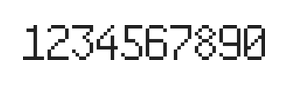 6×10数字点阵字体 ddN610AB1115