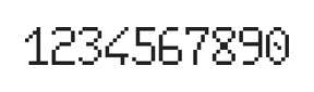 6×10数字点阵字体 ddN610AB1118