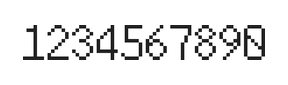 6×10数字点阵字体 ddN610AB1119