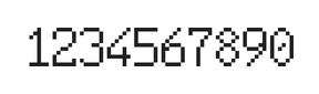 6×10数字点阵字体 ddN610AB1197
