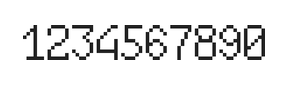 6×10数字点阵字体 ddN610AB1202