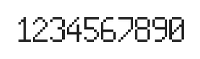 6×10数字点阵字体 ddN610AB1206