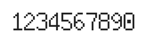 6×10数字点阵字体 ddN610AB1215