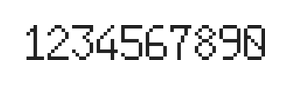 6×10数字点阵字体 ddN610AB1248