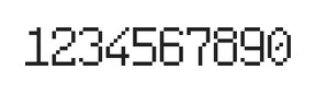 6×10数字点阵字体 ddN610AB1277