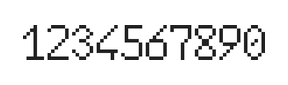 6×10数字点阵字体 ddN610AB1281