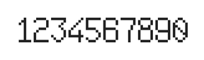 6×10数字点阵字体 ddN610AB1326