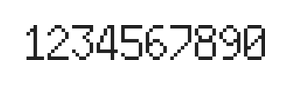 6×10数字点阵字体 ddN610AB1390