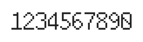 6×10数字点阵字体 ddN610AB1401