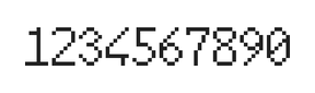 6×10数字点阵字体 ddN610AB1414