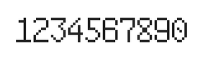 6×10数字点阵字体 ddN610AB1415