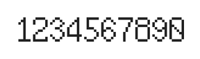 6×10数字点阵字体 ddN610AB1416
