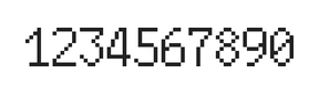 6×10数字点阵字体 ddN610AB1420