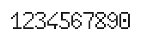 6×10数字点阵字体 ddN610AB1426