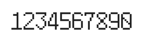 6×10数字点阵字体 ddN610AB1428